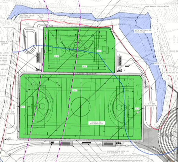 Updated Design and Timeline Announced for New Turf Fields at Marshall Simonds Middle School